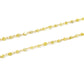 14k Solid Gold Necklace - Natural Multi Stones ,3MM - SGGRC-154