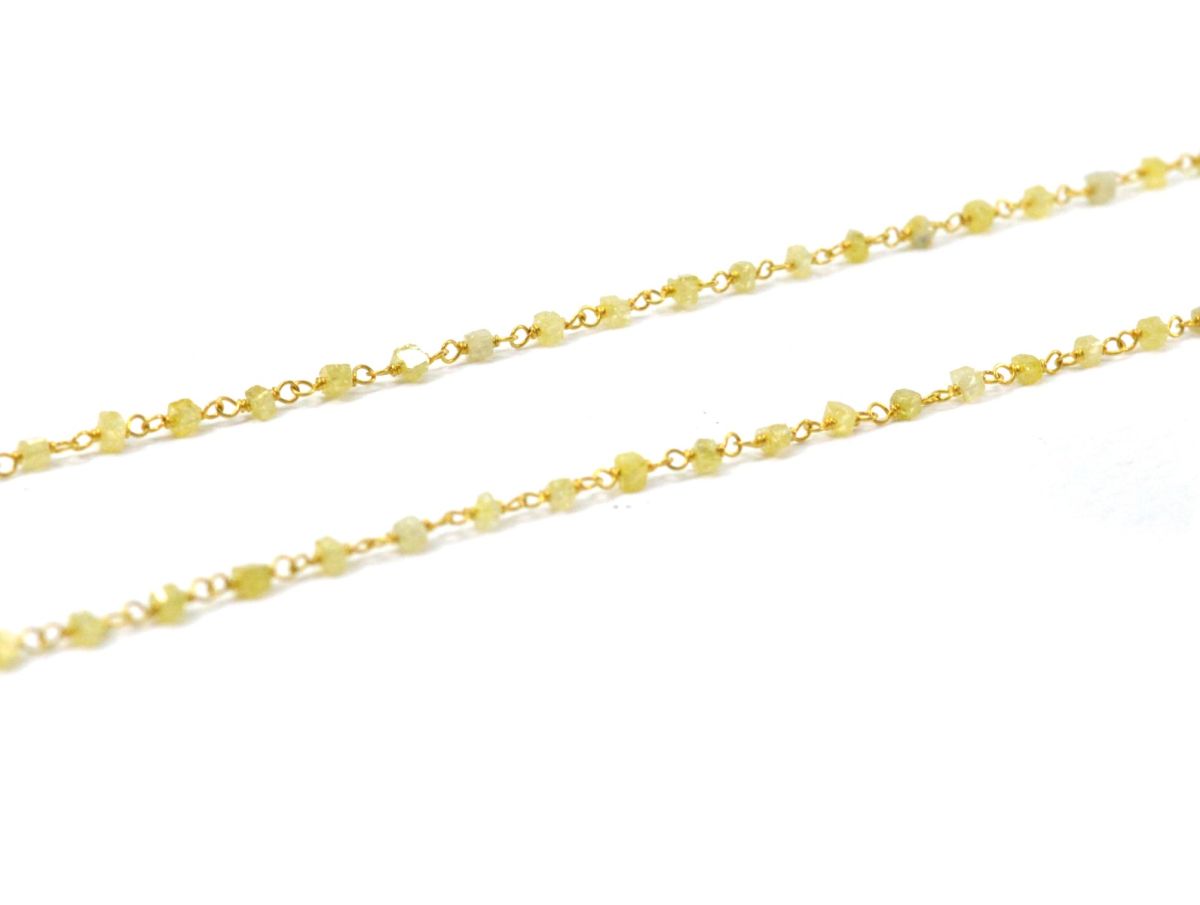 14k Solid Gold Necklace - Natural Multi Stones ,3MM - SGGRC-154