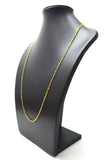 Gorgeous 14k Solid Gold Necklace With Yellow Diamond Stone -  SGGRC-155