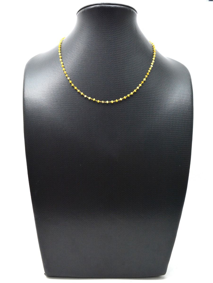 Stunning 14k Solid Gold Necklace in Roundel Shape - 2MM