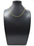 Stunning 14k Solid Gold Necklace in Roundel Shape - 2MM