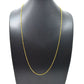 14k Solid Gold Necklace Studded With Natural Yellow Diamond Stones