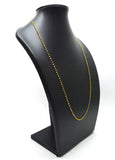 14k Solid Gold Necklace Studded With Natural Yellow Diamond Stones - SGGRC-157
