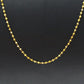 14k Solid Gold Necklace Studded With Natural Yellow Diamond Stones - SGGRC-157