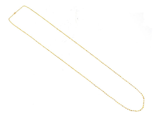 14k Solid Gold Necklace Studded With Natural Yellow Diamond Stones - SGGRC-157 - view 3