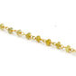 14k Solid Gold Necklace Studded With Natural Yellow Diamond Stones - SGGRC-157