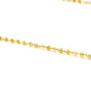 14k Solid Gold Necklace Studded With Natural Yellow Diamond Stones - SGGRC-157
