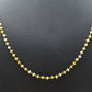 14k Solid Gold Necklace With Natural Yellow Diamond Stones -3MM Size, SGGRC-158