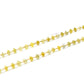 14k Solid Gold Necklace With Natural Yellow Diamond Stones -3MM Size, SGGRC-158