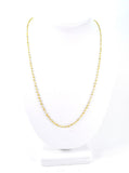 14k Solid Gold Necklace In Roundel Shape, 1.50 -2MM Size