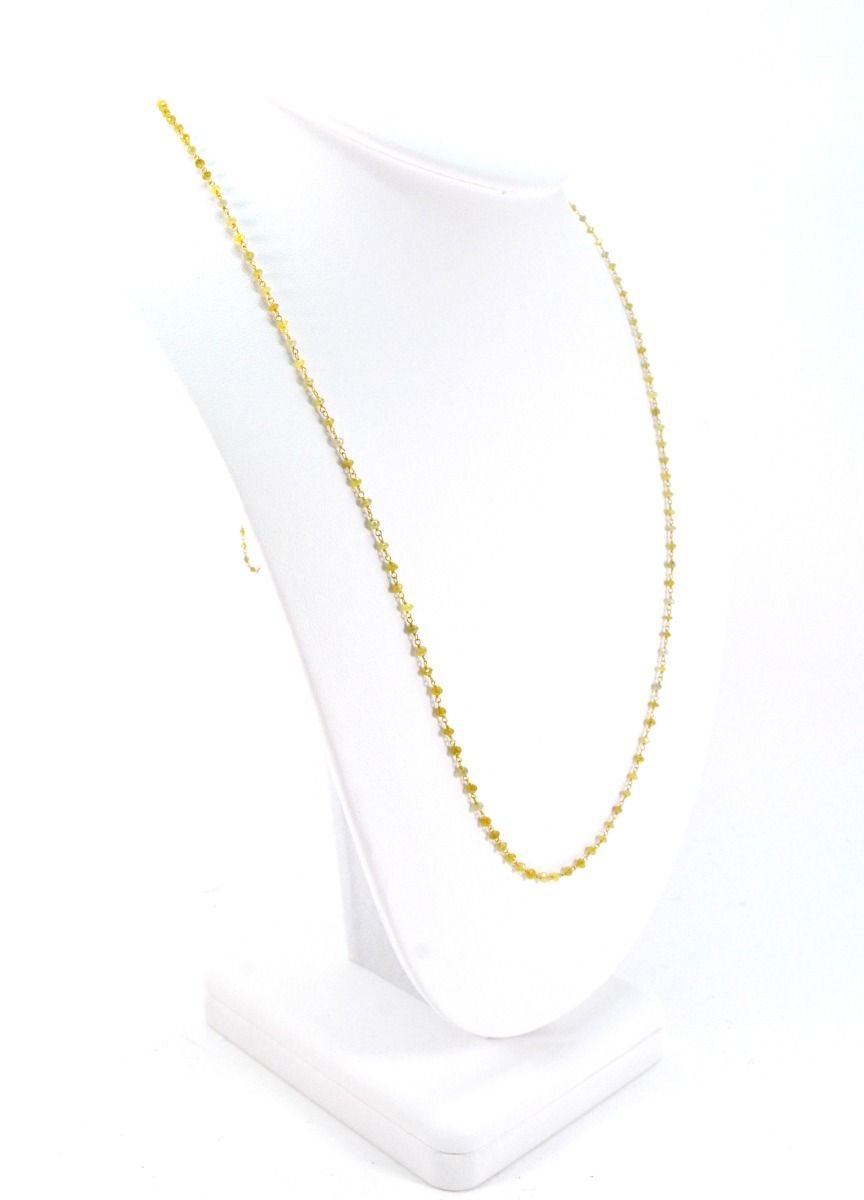 14k Solid Gold Necklace In Roundel Shape, 1.50 -2MM Size