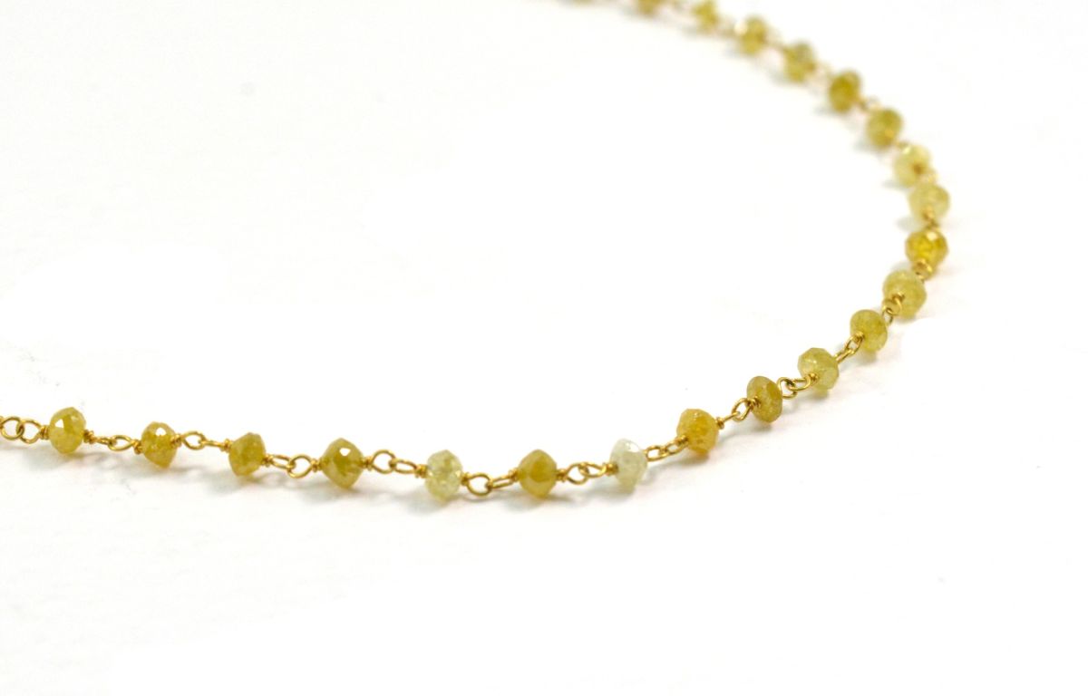 14k Solid Gold Necklace In Roundel Shape, 1.50 -2MM Size