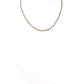 14k Solid Gold Necklace - Natural Yellow Diamond Stones, 2 - 3MM Size