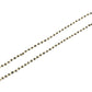 14k Solid Gold Necklace - Natural Yellow Diamond Stones, 2 - 3MM Size