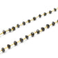 14k Solid Gold Necklace - Natural Yellow Diamond Stones, 2 - 3MM Size - SGGRC-160