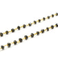 14k Solid Gold Necklace - Natural Yellow Diamond Stones, 2 - 3MM Size - SGGRC-160