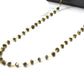 14k Solid Gold Necklace - Natural Yellow Diamond Stones, 2 - 3MM Size - SGGRC-160