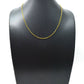 14k Solid Gold Necklace Studded With Natural Yellow Diamond Stones