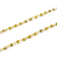 14k Solid Gold Necklace Studded With Natural Yellow Diamond Stones