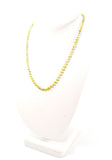 18k Solid Gold Necklace In Roundel Shape With Natural Yellow Diamond Stones - SGGRC-162
