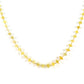 18k Solid Gold Necklace In Roundel Shape With Natural Yellow Diamond Stones - SGGRC-162