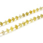 18k Solid Gold Necklace In Roundel Shape With Natural Yellow Diamond Stones - SGGRC-162