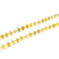 18k Solid Gold Necklace In Roundel Shape With Natural Yellow Diamond Stones - SGGRC-162