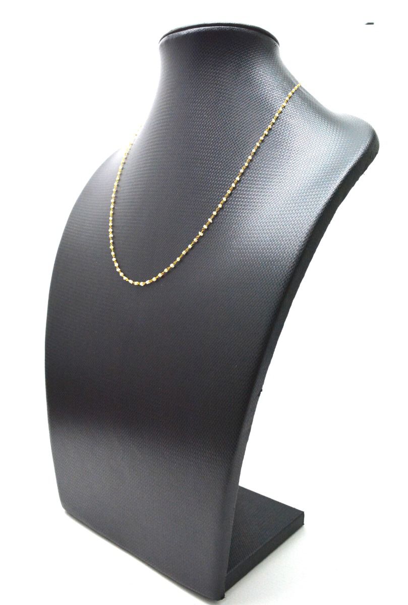 14k Solid Gold Necklace In Cube Shape With 1.00 - 1.50 MM Size