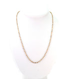 14k Solid Gold Necklace Studded With Natural Red Diamond Stone