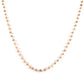 14k Solid Gold Necklace Studded With Natural Red Diamond Stone