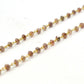 14k Solid Gold Necklace Studded With Natural Red Diamond Stone