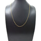 18k Solid Gold Necklace Studded With Natural White Diamond Stone -2MM, SGGRC-166
