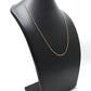 18k Solid Gold Necklace Studded With Natural White Diamond Stone -2MM, SGGRC-166