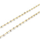 18k Solid Gold Necklace Studded With Natural White Diamond Stone -2MM, SGGRC-166