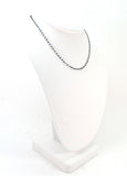 14k Solid Gold Necklace With Natural Diamond & Sapphire - 2MM, SGGRC-167