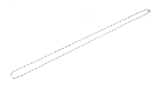 14k Solid Gold Necklace in Cube Shape With Black and Gray Stone - SGGRC-168 - view 3