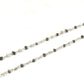 14k Solid Gold Necklace in Cube Shape With Black and Gray Stone - SGGRC-168