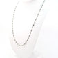 Amazingly 14k Solid Gold Necklace -Black And Grey Diamond Stone, 1.50 MM - SGGRC-169