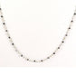Amazingly 14k Solid Gold Necklace -Black And Grey Diamond Stone, 1.50 MM - SGGRC-169