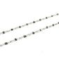 Amazingly 14k Solid Gold Necklace -Black And Grey Diamond Stone, 1.50 MM - SGGRC-169