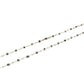 Amazingly 14k Solid Gold Necklace -Black And Grey Diamond Stone, 1.50 MM - SGGRC-169