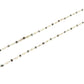 Amazingly 14k Solid Gold Necklace -Black And Grey Diamond Stone, 1.50 MM - SGGRC-169