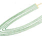 14k Solid Gold Necklace Studded With Natural Emerald Stone -3.50 - 4MM  SGGRC-170
