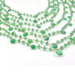 14k Solid Gold Necklace With Natural Emerald Stone -3.00 - 4MM  SGGRC-171
