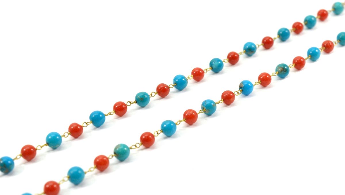 14k Solid Gold Necklace in Round shape - 4- 4.50 MM