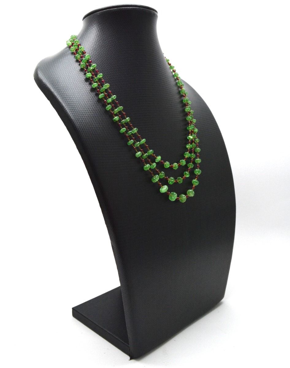 14k Solid Gold Necklace Roundel Shape With 4- 8 MM Size , SGGRC-176