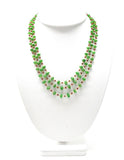 14k Solid Gold Necklace Studded With AAA Quality in 4 - 7MM Size