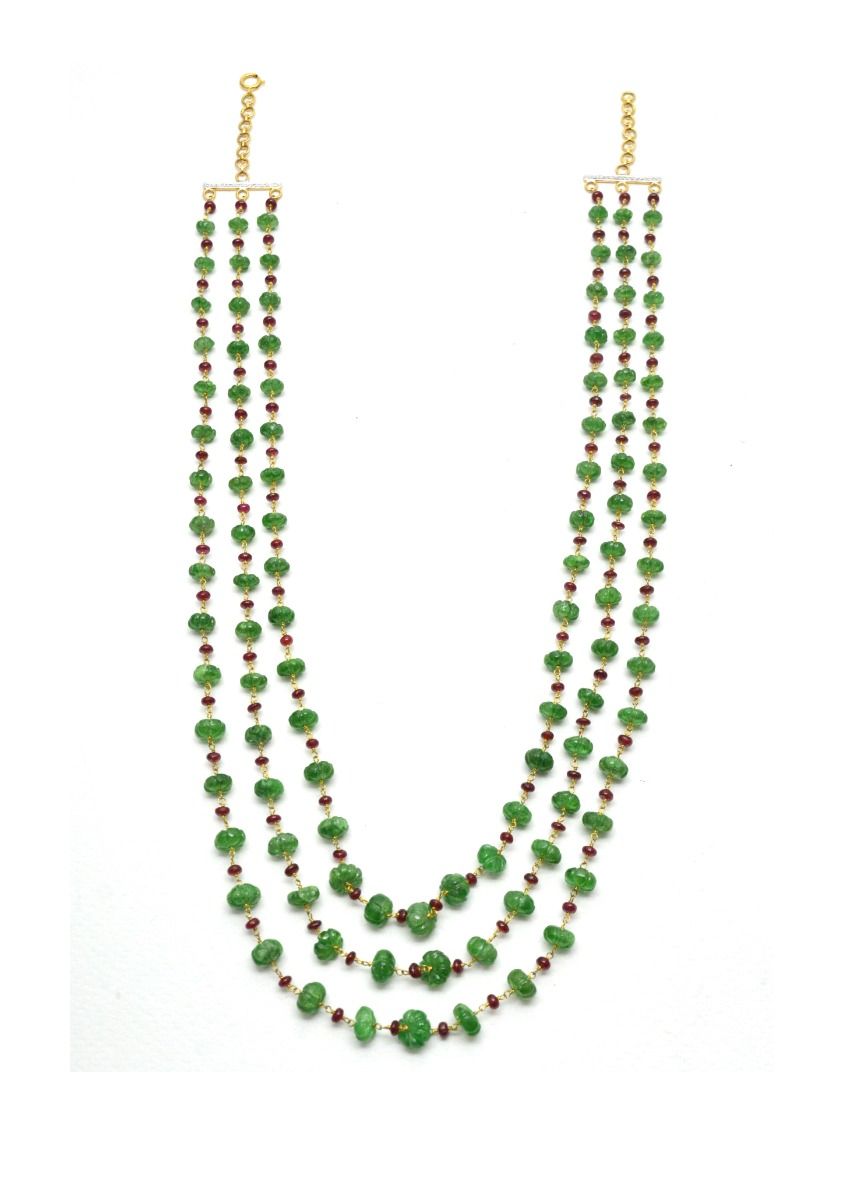 14k Solid Gold Necklace Studded With AAA Quality in 4 - 7MM Size, SGGRC-177