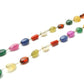 14k Solid Gold Necklace - Natural Multi Stones,  SGGRC-178