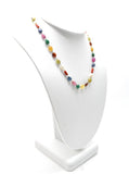 Impressive 14k Solid Gold Necklace With Multi Stone -  SGGRC-179